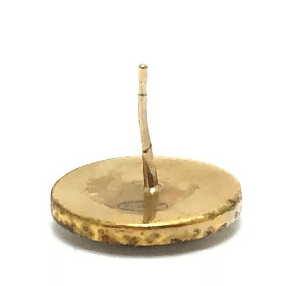 CHANEL B17C CC Mark Matelasse Rhinestones Pierce Accessories Pierce Metal Gold - Picture 7 of 12